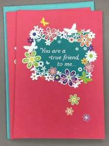 2 Hallmark Happy Birthday Card FOR ANYONE True Friend Someone Special Cards - Picture 1 of 5