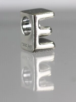 Pandora Buchstabe - E - Alphabet Charm 925 Sterling Silber 797459 Anhänger V3-E - Bild 1 von 4