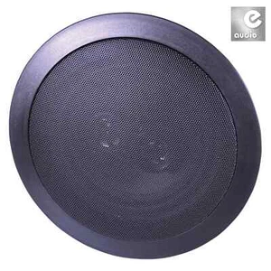 E-Audio 6,5" 120W Schwarz Deckenlautsprecher PAAR 8 Ohm Feuchtigkeitsbeständig - Bild 1 von 3