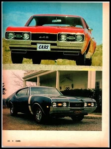 Rivista "AUTOS" 1968 stampa a colori - mostrando 2 - 1968 Oldsmobile 442 auto A4 - Foto 1 di 1