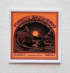 MEXICAN PIPELINE Surfbreak Perfectwave Surf Surf Arte Calcomanías Calcomanías 4"x4"  - Imagen 1 de 4