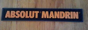 ABSOLUT MANDRIN Bar Matte Schiene Schwarz Gummi Bar Dekor Mann Höhle Barware - Bild 1 von 2