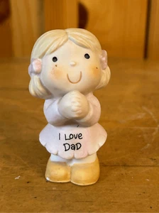 Vintage 1984 Enesco Dear God Kids "I Love Dad" Figur (8177) - Bild 1 von 7