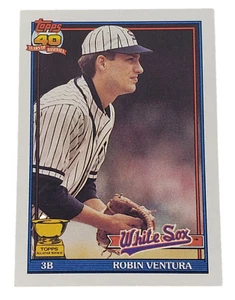 1991 Topps Baseball Gold Cup Robin Ventura #461 Chicago White Sox MLB Mets - Picture 1 of 2