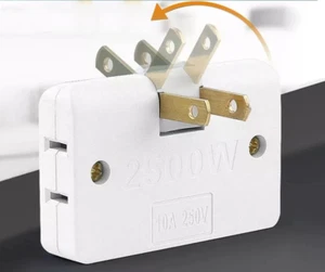  180 degrees Rotate Charger Multi Plug Outlet Extender Splitter Socket Extension - Picture 1 of 5