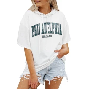 Women's Gameday Couture Philadelphia Eagles Oversized Chic Pullover Hoodie L NWT - Picture 1 of 2