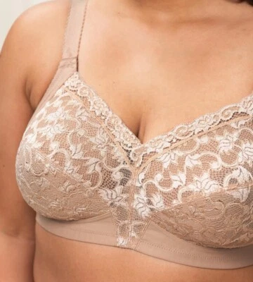 Sujetador Triumph Delicate Doreen N Beige Talla 42DD Sin Cable Soporte de Copa Suave Nuevo Foto 1 de 4