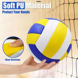 Beach Volleyball No.5 Soft Lightweight Practice Ball Indoor Outdoor Begi UK🔥 - Picture 1 of 11