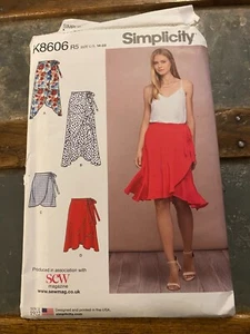 New Simplicity Misses Wrap Skirts Sewing Pattern US 14 - 22 K8606 - Picture 1 of 2