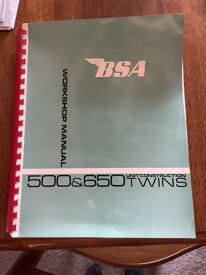 BSA Vintage Motorcycle Workshop Manual And BSA Advertisement Foldout - Image 1 of 4
