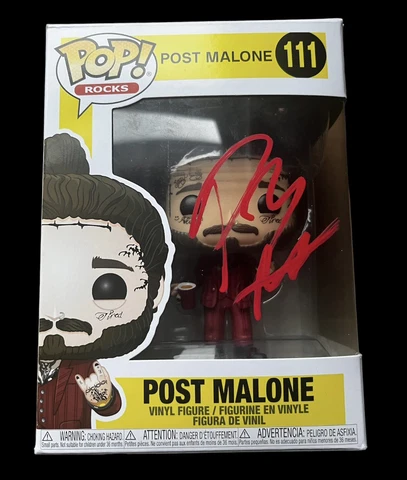 SIGNED POST MALONE FUNKO POP RARE ROCKSTARR PHOTO PROOF Cover