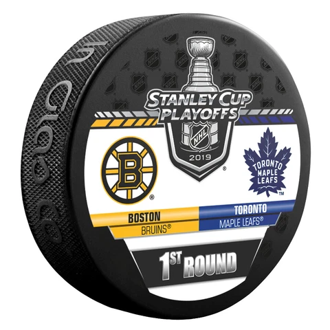 2019 Stanley Cup Playoffs Dueling Puck Boston Bruins/Toronto Maple Leafs Cover