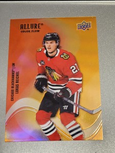 2022-23 Upper Deck Allure Lukas Reichel Rookie Color Flow Red Orange SF-44