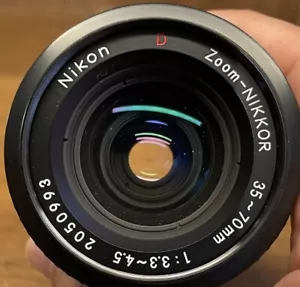 Rare "D" Model : Mint* Nikon Ai-s Zoom Nikkor 35-70mm F/3.3-4.5 Standard Lens JP - Picture 1 of 12