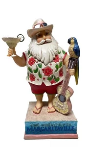 Jim Shore Margaritaville Jimmy Buffett Musical Santa Claus 6001535 RARO 10” NUEVO - Imagen 1 de 4