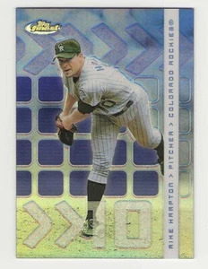2002 Topps Finest Refractor #084 Mike Hampton Colorado Rockies BV$3 ###/499 #84 - Picture 1 of 1