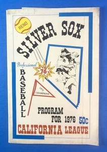 Programa 1976 Reno Silver Sox / Salinas Angels / California League - Julio Cruz - Imagen 1 de 4