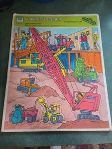 Vintage Whitman Sesame Street Working Together Children's Puzzle  - Picture 1 of 10