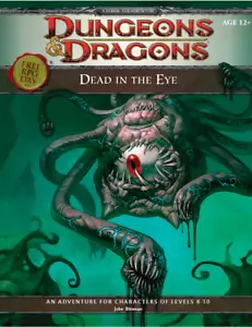 4e Dead in the Eye AD&D 4th Edition Dungeons Dragons - Imagen 1 de 2