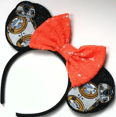 Star Wars Mickey Minnie Mouse уши, Disney уши, Дарт Вейдер, BB-8 ручной работы - Изображение 1 из 4
