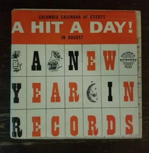 A HIT A DAY A New Year in Records 45 RPM RECORD Columbia Records - Picture 1 of 4