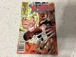 THE UNCANNY X-MEN #213 NEWSSTAND MARVEL COMICS 1987 WOLVERINE SABRETOOTH - Picture 1 of 12