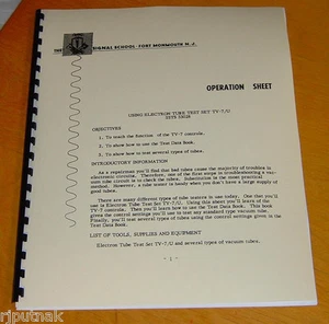 LEARN how to use TV-7/U Tube Tester Checker TV7 / TV7D/U remastered military - Picture 1 of 2