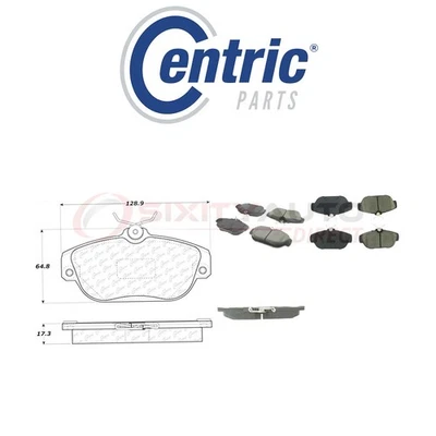Centric Ceramic Disc Brake Pads w Shims for 1991-1995 Volvo 940 2.3L L4 - oa Foto 1 de 4