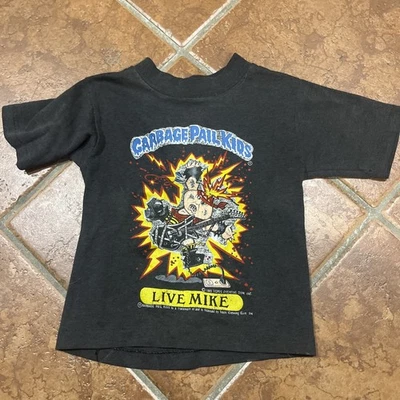 VTG 1985 Garbage Pail Kids "Live Mike" Youth Size 5/6 Small - Image 1 of 3