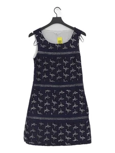 Rocha.John Rocha Women's Midi Dress UK 12 Blue Cotton with Elastane A-Line - Picture 1 of 5