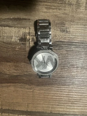 Authentic Michael Kors Silver Bling Womens Watch - Image 1 of 2