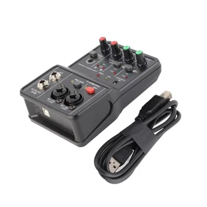 14*10*4.4cm 2-Channel Sound Card Audio Mixer offers a fast transmission rate - Photo 1/15