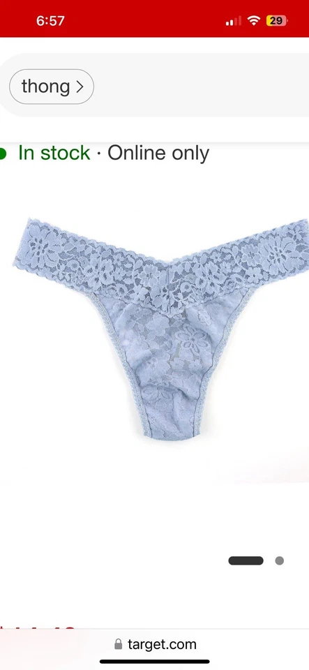 TANGA HANKY PANKY TALLA ÚNICA 771991P TIRO BAJO GRIS NIEBLA ENCAJE PAQUETE DE 3 NUEVO CON ETIQUETAS Foto 1 de 4