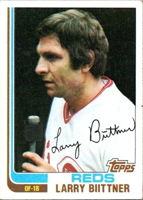 Larry Biittner 1982 Topps #159 Cincinnati Reds - Image 1 of 2