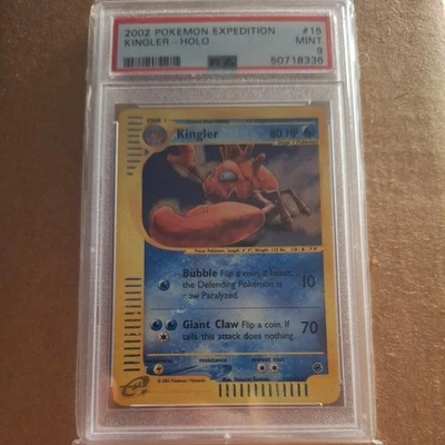 Polemon Karten Kingler Holo PSA 9 Expedition 2002 E-Reader Card - Bild 1 von 2