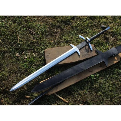 Espada vikinga Full Tang de 30" - Mango de palo de rosa de 11", acero 5160, réplica medieval Foto 1 de 3