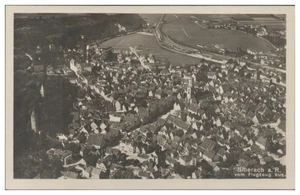 D538/ Biberach a. Foto crepa cartolina aerea 1935 ca. - Foto 1 di 2