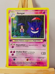 Gengar Pokemon Custom Bus Stop Anime Full Art Rain Umbrella FANMADE Card - Picture 1 of 3