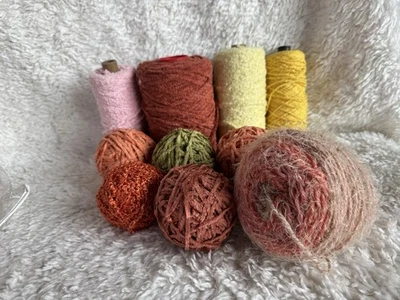 Large Lot of Chenille Yarn Plus 1 Yarn Cake - Image 1 of 4
