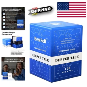 Adult Talking Deck – 170 Questions to Spark Deep Conversations & Personal Growth - Picture 1 of 10