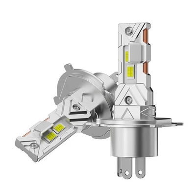 JEYEFFE KIT 2 Lampade LED H4 46W 6000K Plug&Play 6000lm BiLed Faro Auto 1:1 con Alogena