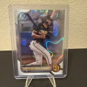 2022 Bowman Chrome James Wood 1st /399 Lava Refractor #BCP-108 RC Parallel - Picture 1 of 3
