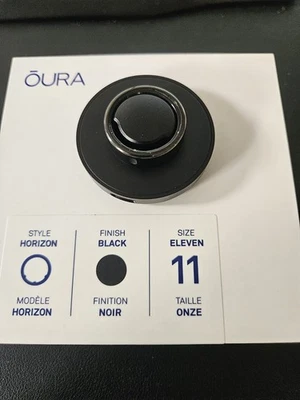 Oura Ring Gen3 Horizon Schwarz Stealth Größe 11 Wearable Smart Ring - Bild 1 von 4