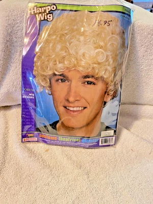 costume wig adult blond Harpo style. New in package - Image 1 of 2