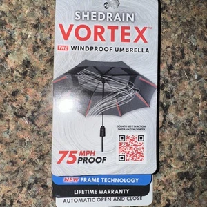 ShedRain Vortex automatischer Jumbo kompakter faltbarer winddichter Reise-Regenschirm - Bild 1 von 3