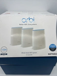 NETGEAR RBK53S - 100NAS Orbi AC3000 Tri-band WiFi System - 3 Units - Picture 1 of 20
