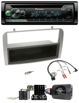 Pioneer USB MP3 DAB Lenkrad CD Autoradio für Alfa GT 147 07-10 silber Ablagefach - Bild 1 von 4