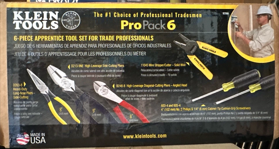 Klein Tools 92906 6 Piece Apprentice Tool Set - Image 1 of 1