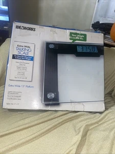 Ideaworks Talking Scale - Extra Wide Platform 550lb New 15” X12” - Picture 1 of 3