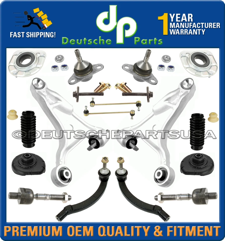 VOLVO S80 CONTROL ARMS BALL JOINTS STRUT MOUNTS BEARINGS TIE RODS SUSPENSION KIT - Image 1 of 1
